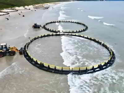 HDPE Marine pipe is used in Marine aquaculture