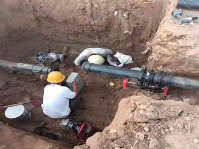 	HDPE hot melt butt fittings for agricultural irrigation