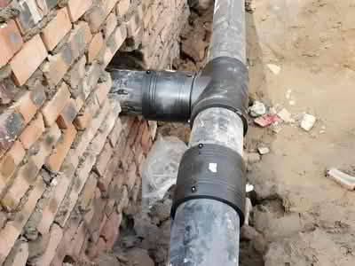 	HDPE electric fusion pipe fittings are used in gas transmission projects