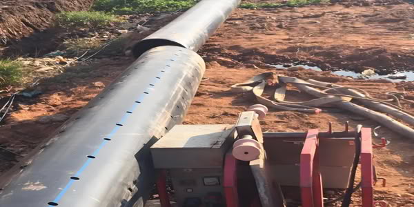 HDPE perforated pipe is used in construction projects